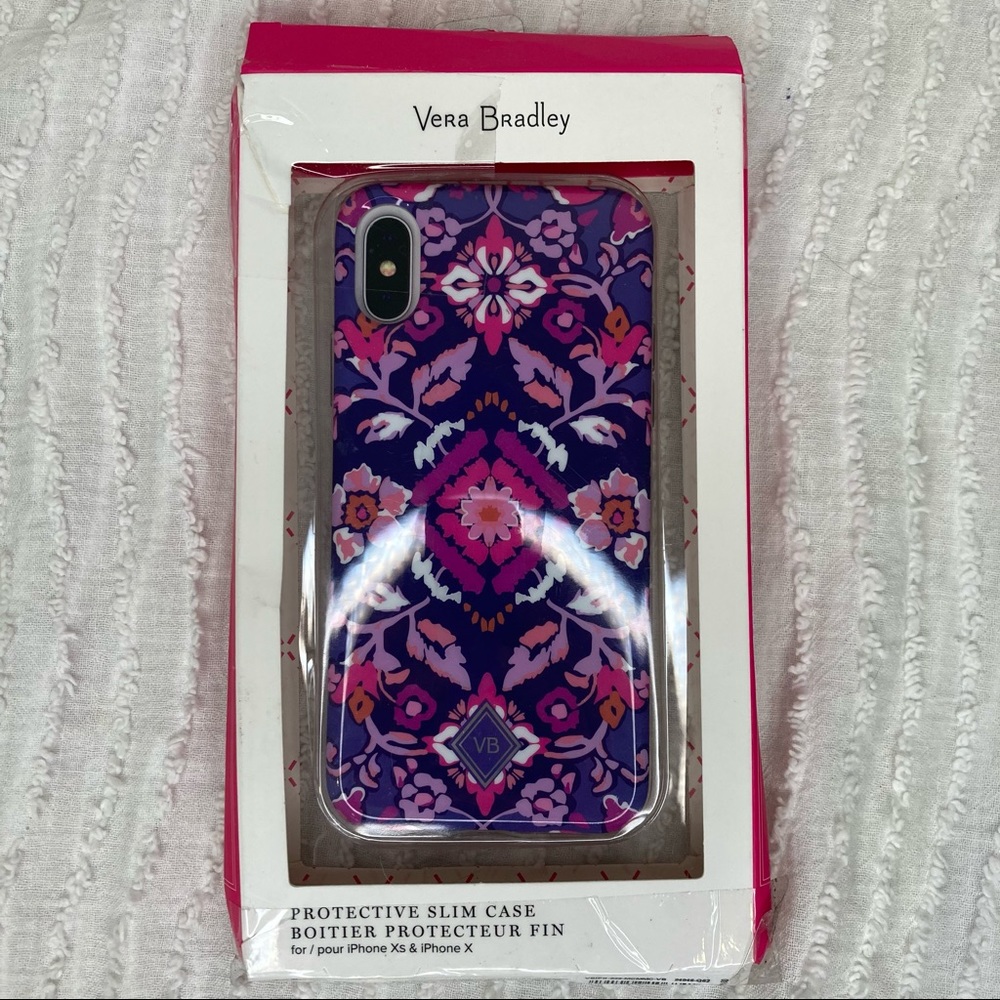 Vera Bradley iPhone Xs & X Case Floral Flower Pink